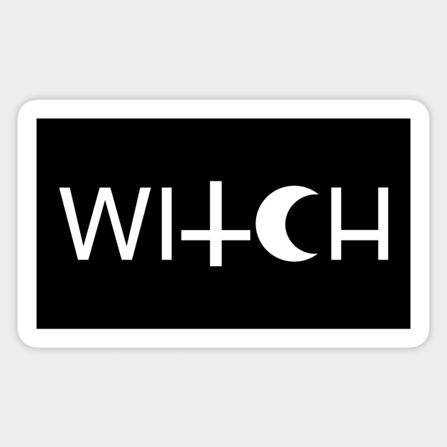 Witch Gothic Typography Design Sticker by cellsdividing